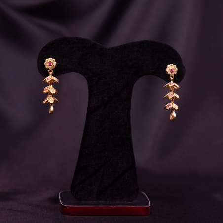 Ruby Stone Studded Jhumka For Women And Girls