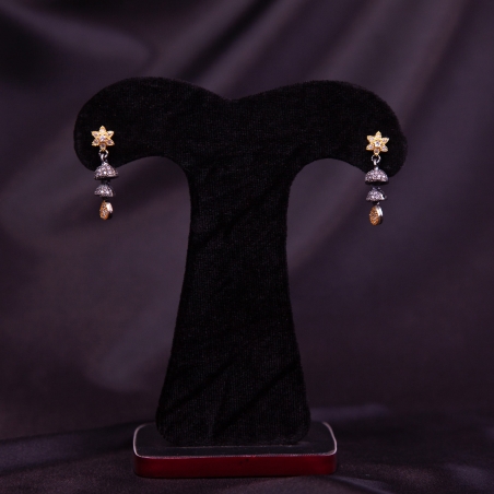 Oxidized Silver Jhumka Earrings For Girl And Women