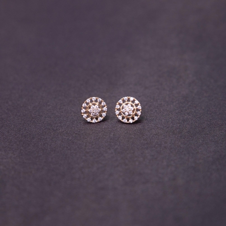Button Style Earring For Women And Girls