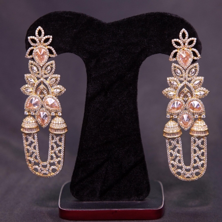 Diamond Cut Jhumka Earrings For Girl And Women